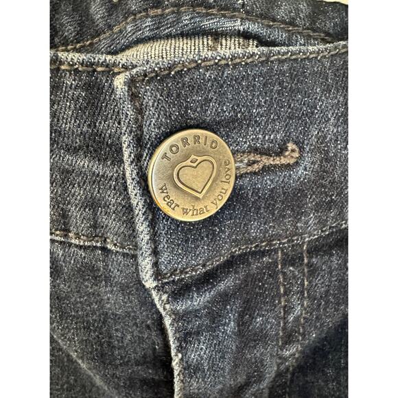 Torrid Dark Blue Jean 14R Boyfriend Style Stretch - Picture 5 of 11